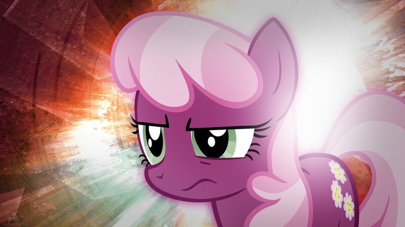 Purple Pony with Green Eyes