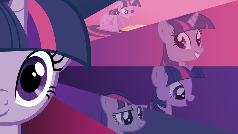 Purple Pony with Large Eyes