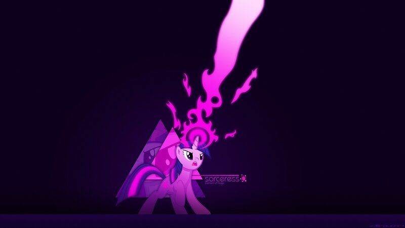 Purple Pony with Magic — Dramatic