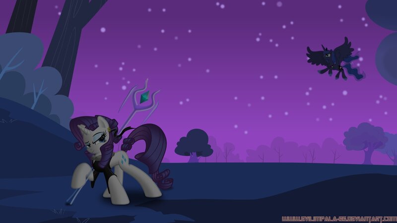 Purple Pony with Staff