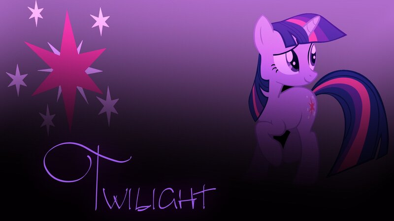 Purple Pony with Star Cutie Mark — Dramatic, Night
