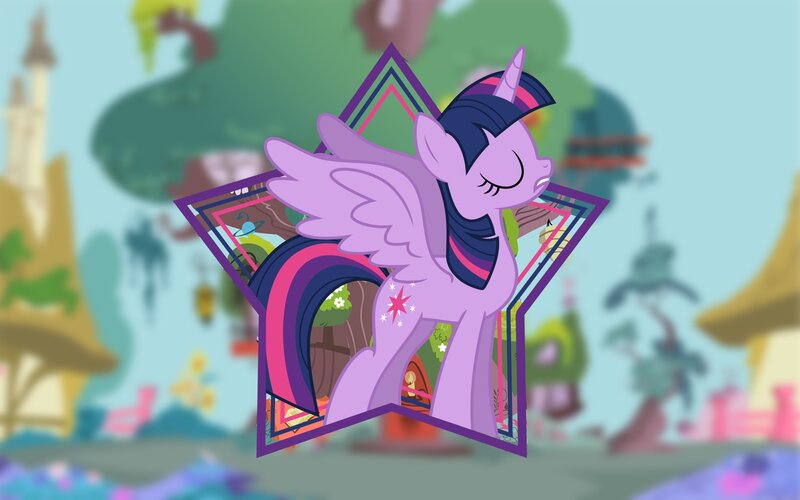 Purple Pony with Wings — Calm