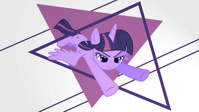 Purple Pony with Wings — Determined