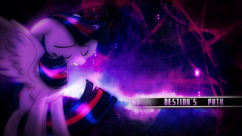 Purple Pony with Wings — Dramatic