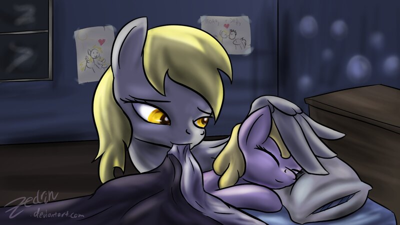 Purple Pony with Yellow Mane
