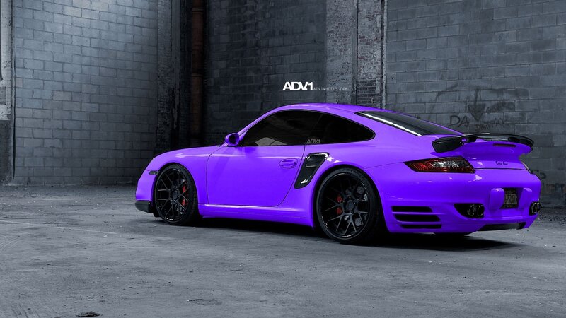 Purple Porsche 911 Turbo — Dramatic