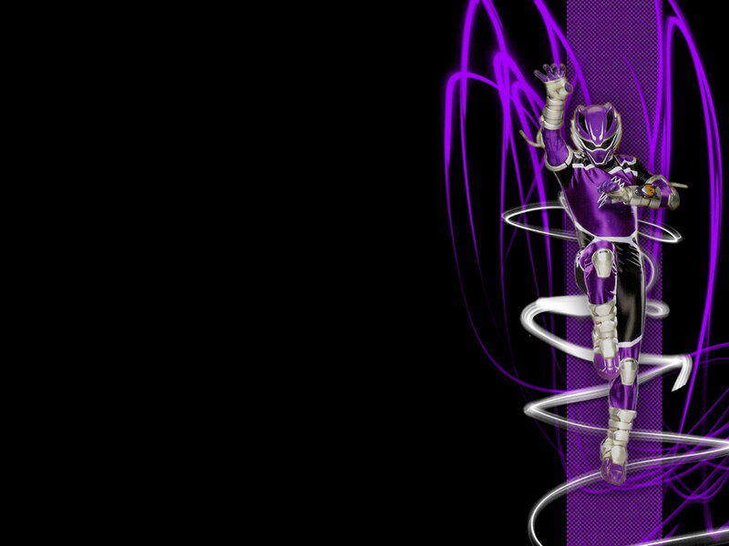 Purple Power Ranger in action