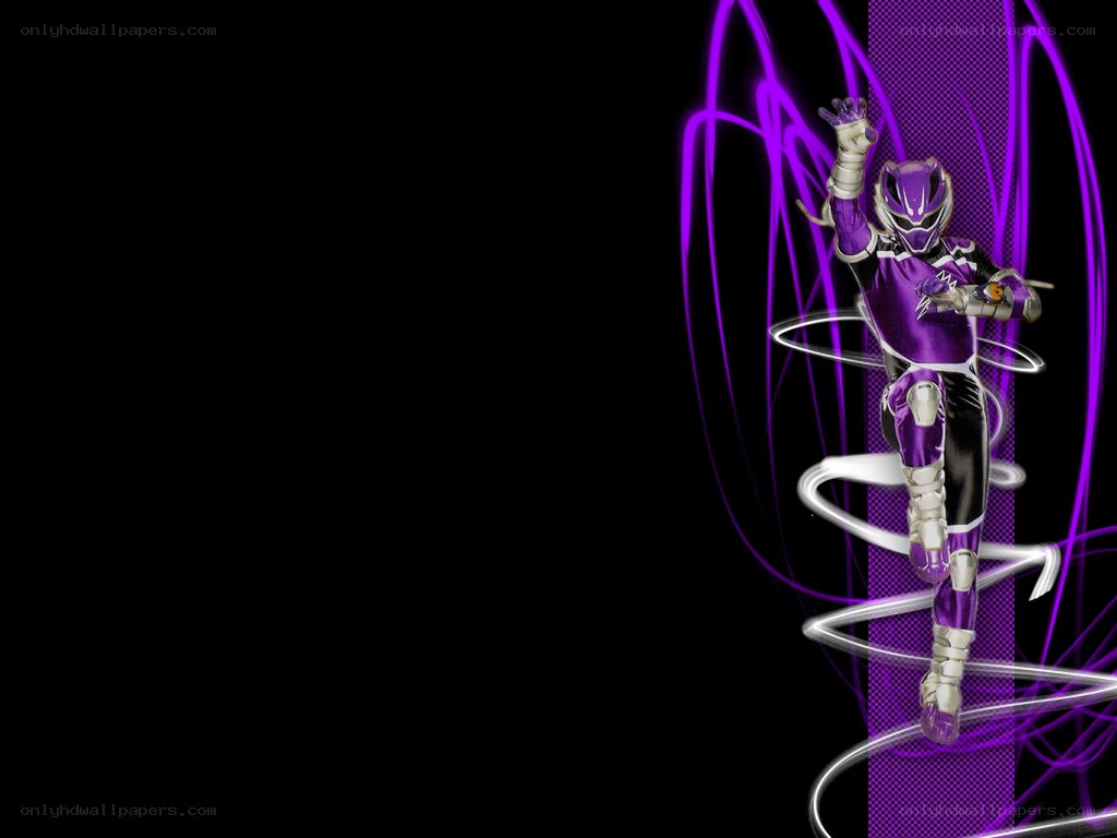 Purple Power Ranger in action