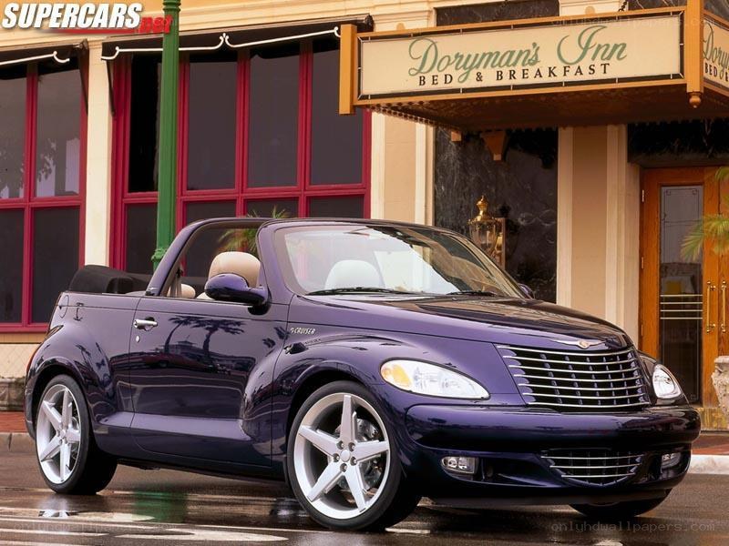 Purple PT Cruiser convertible