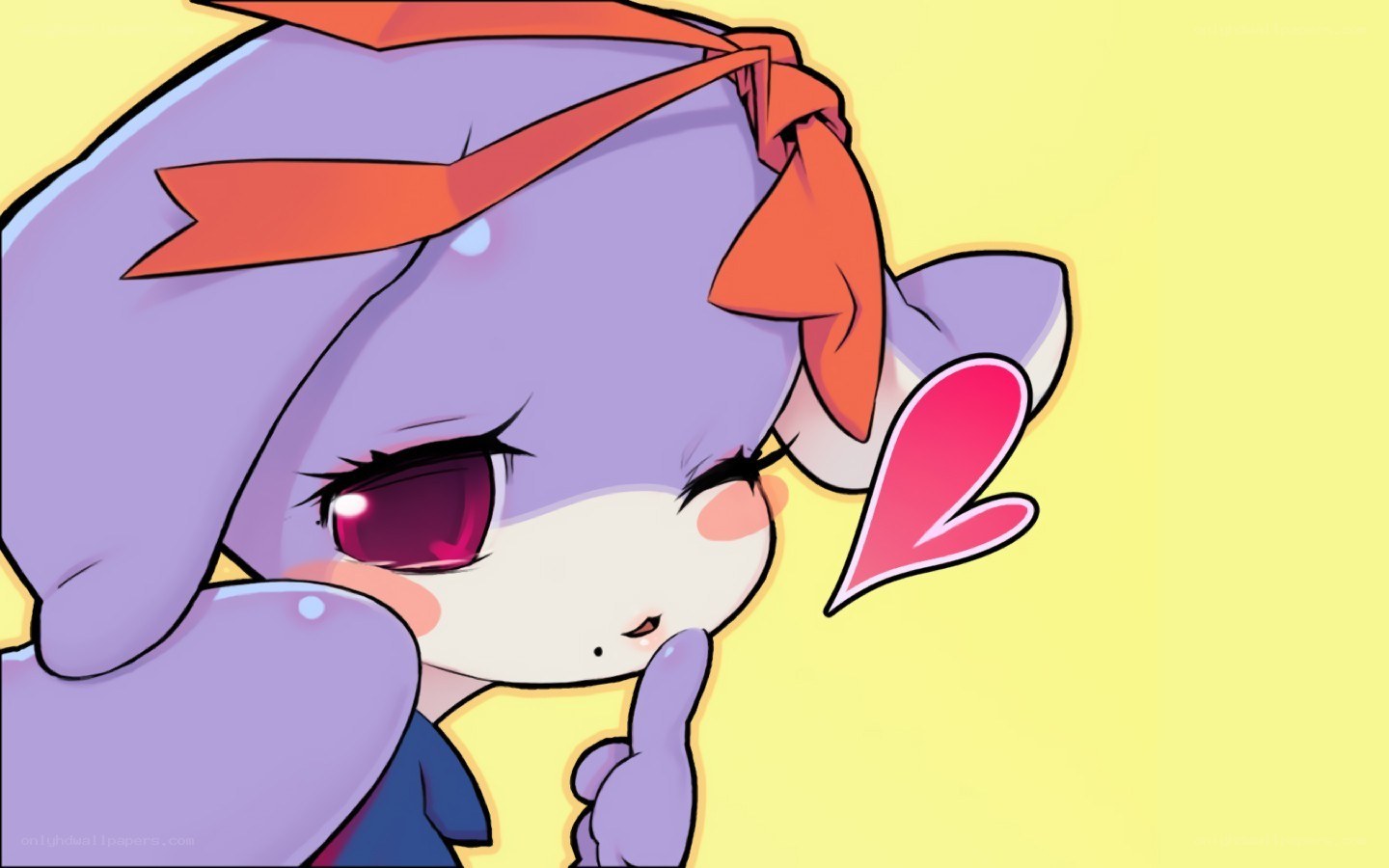 purple rabbit character