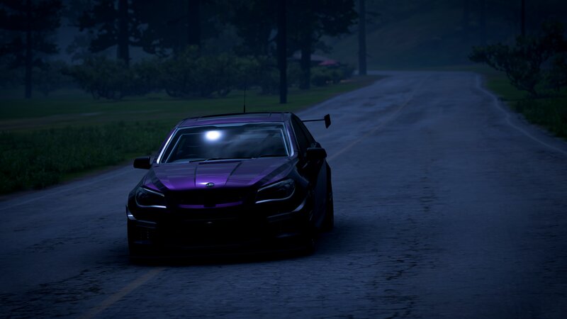Purple Race Car — Dark, Mysterious
