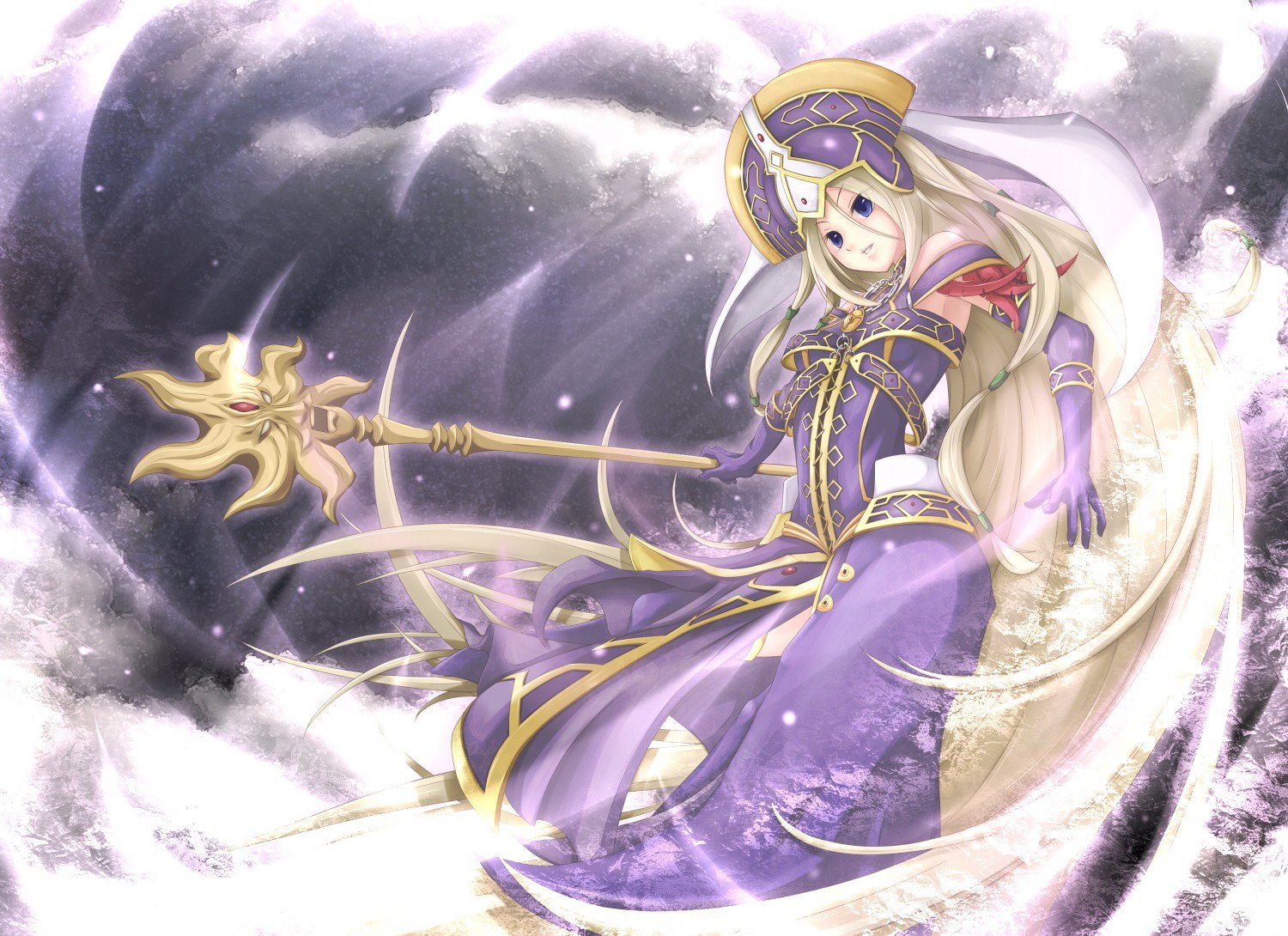 purple-robed mage with staff