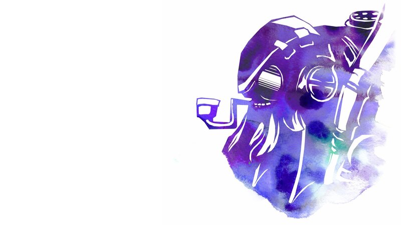 Purple Robot Illustration