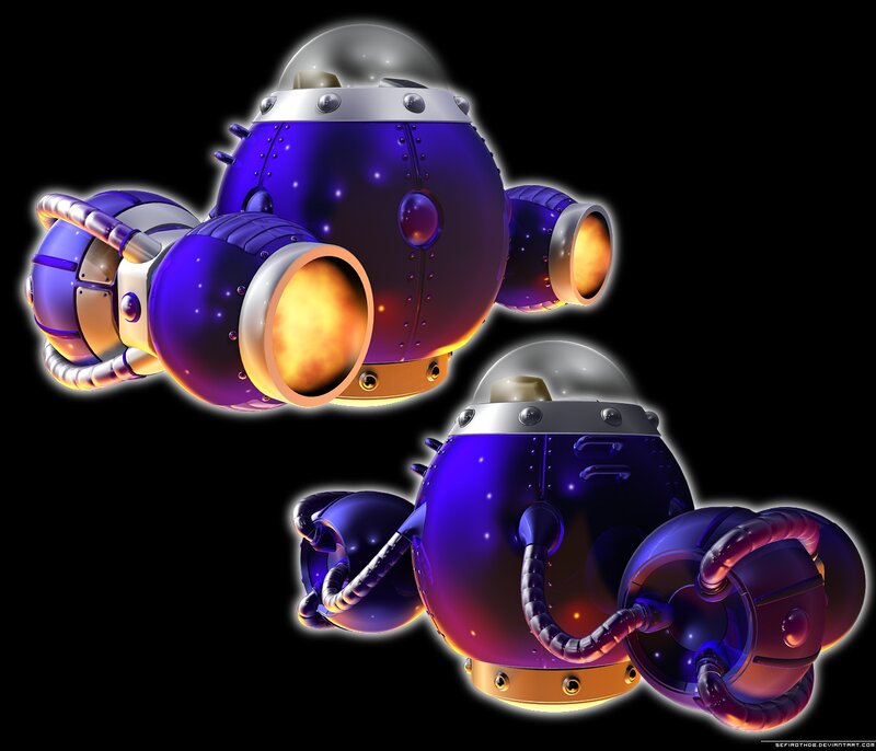 purple robotic drones