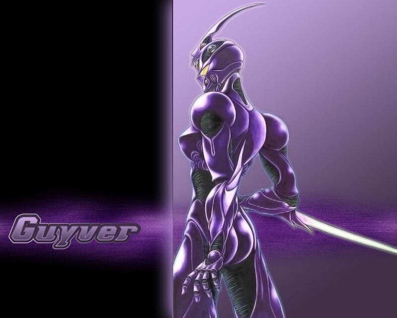 Purple robotic warrior