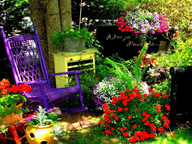 Purple Rocking Chair