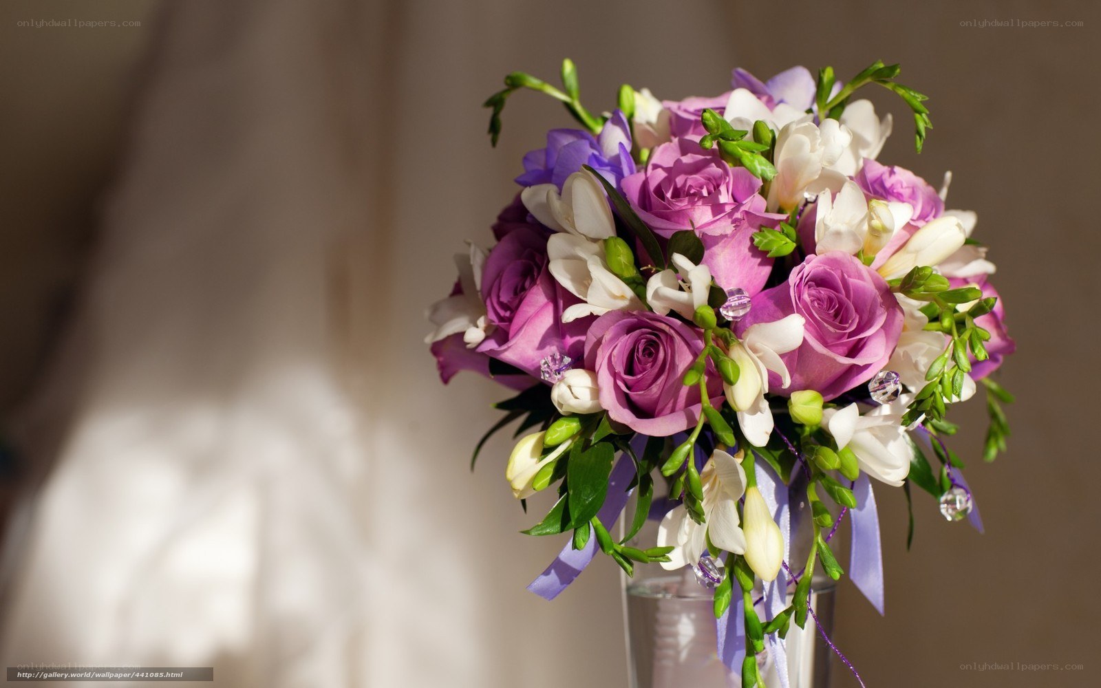 purple rose bouquet