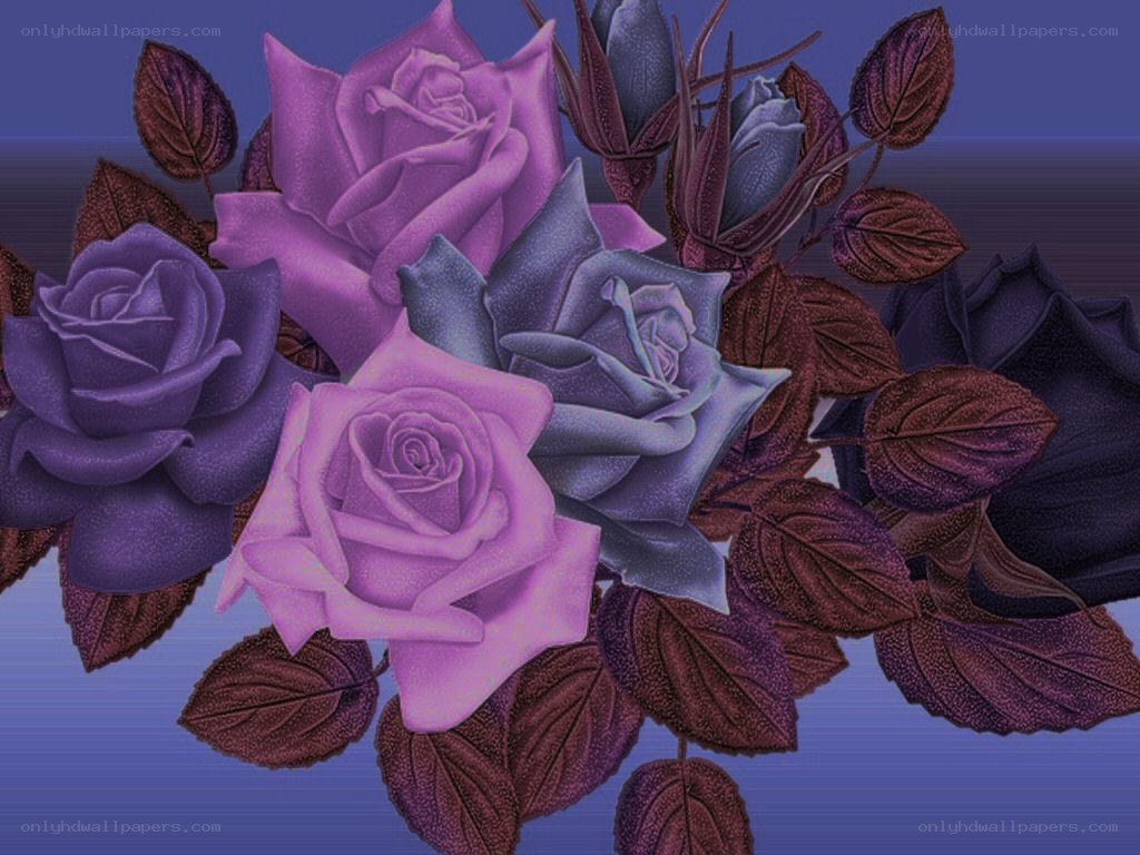 purple rose bouquet