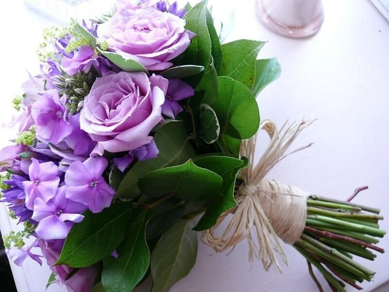 Purple Rose Bouquet — Calm, Afternoon, Photograph