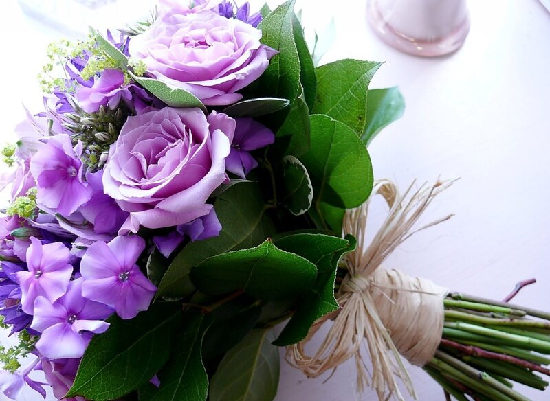 Purple Rose Bouquet — Calm, Afternoon