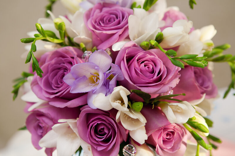 Purple Rose Bouquet — Elegant, Photograph