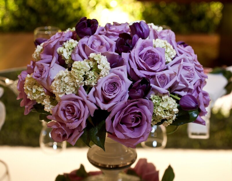 Purple Rose Bouquet — Elegant