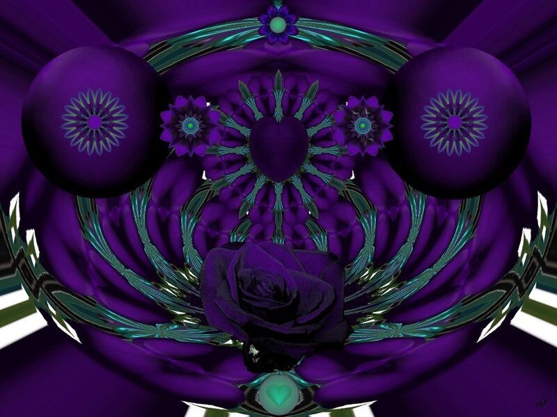 Purple Rose in Fractal Design