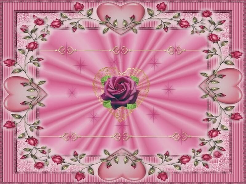 Purple Rose in Heart