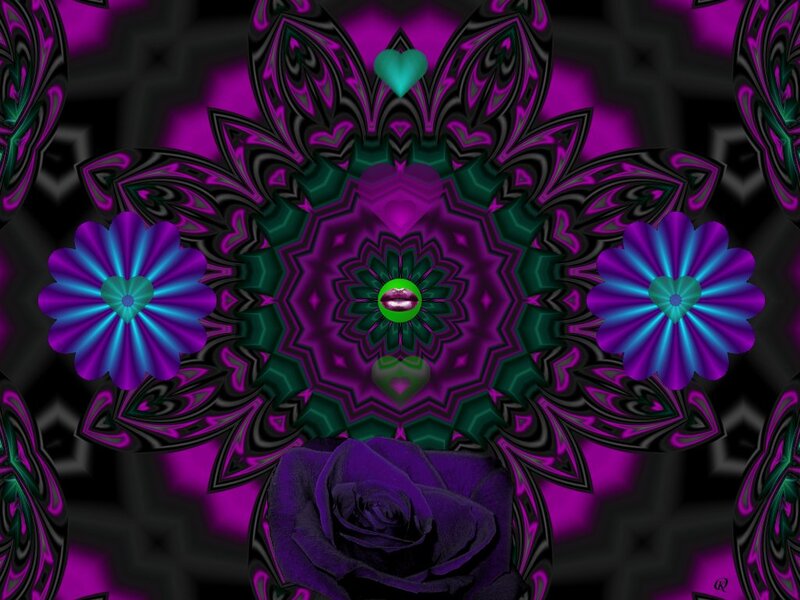 Purple Rose Mandala
