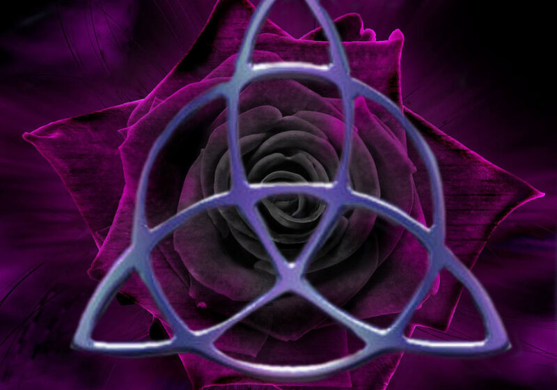 Purple Rose with Symbol