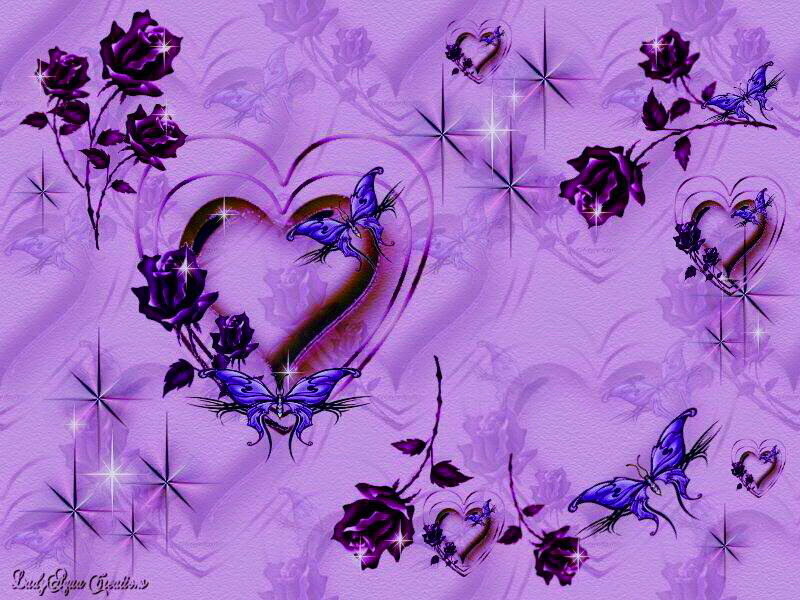 Purple Roses and Butterflies — Romantic