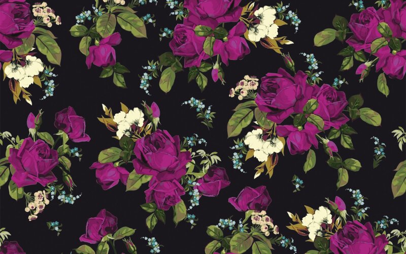 Purple Roses and Flowers — Elegant