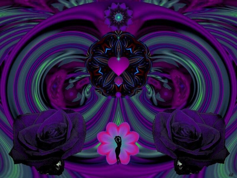 Purple Roses and Fractal Design — Hypnotic