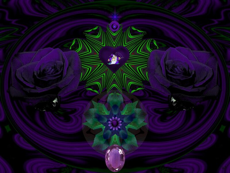 Purple Roses and Fractal Design — Mystical