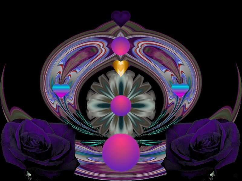 Purple Roses and Fractal Design
