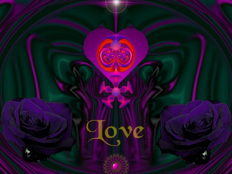 Purple Roses and Heart — Dreamy