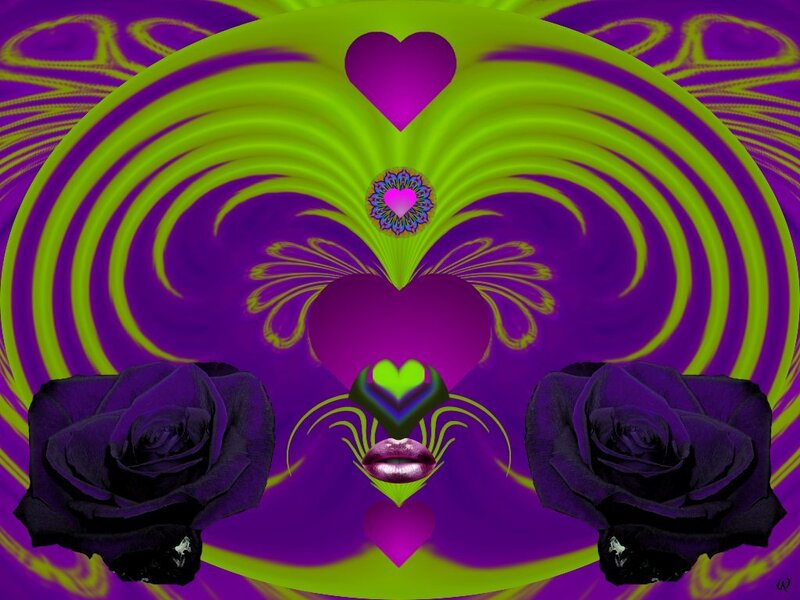 Purple Roses and Heart — Psychedelic