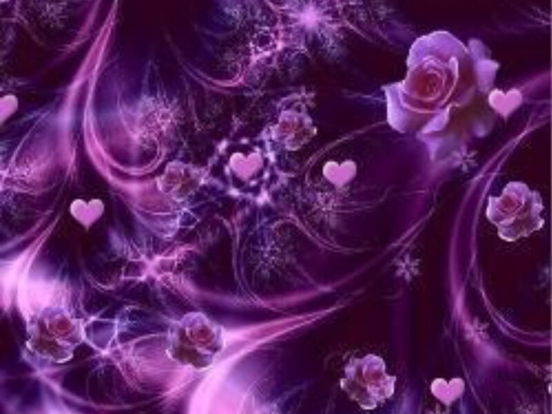 Purple Roses and Hearts — Dreamy