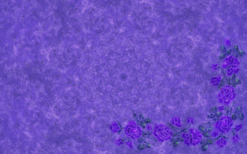Purple Roses on Patterned Background