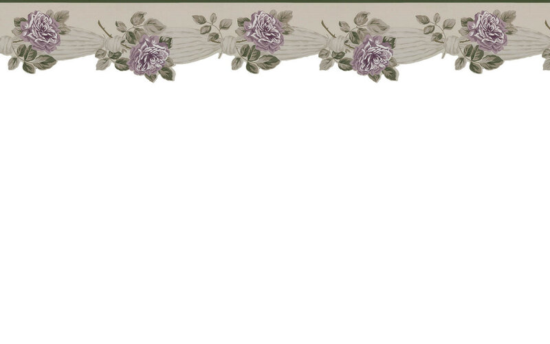 Purple Roses on Ribbon
