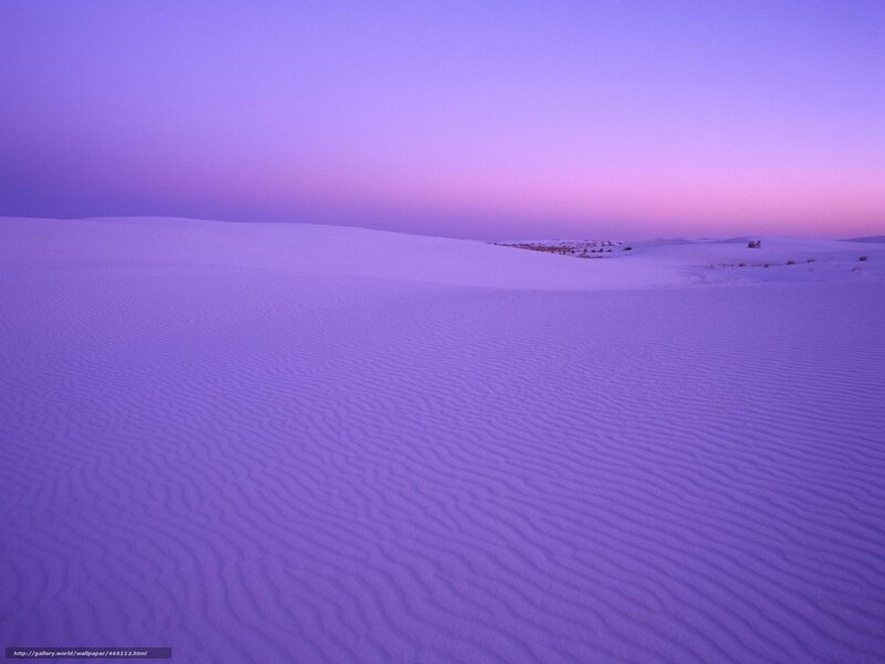 Purple Sand Dunes at Sunset
