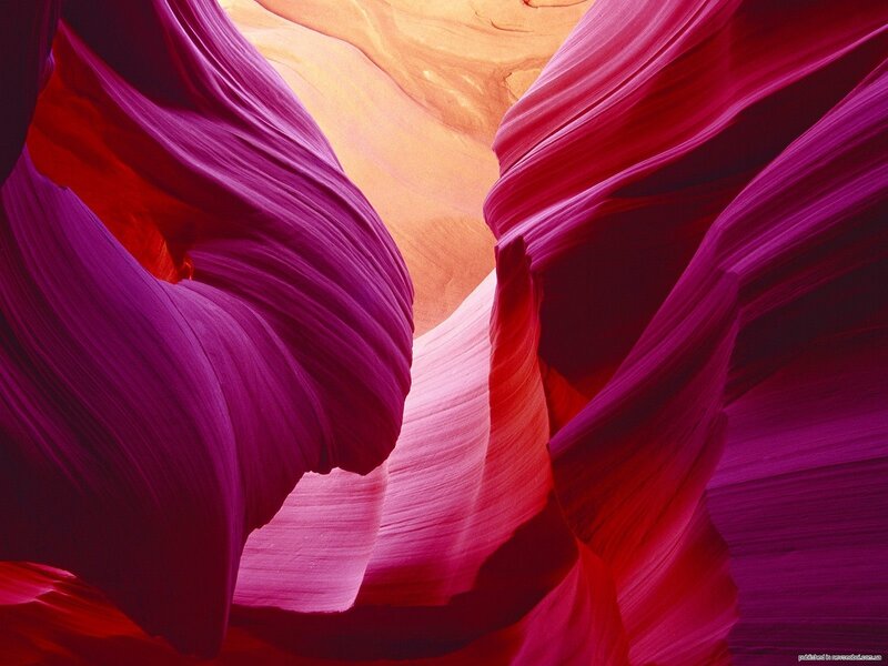 Purple Sandstone Canyon — Dramatic