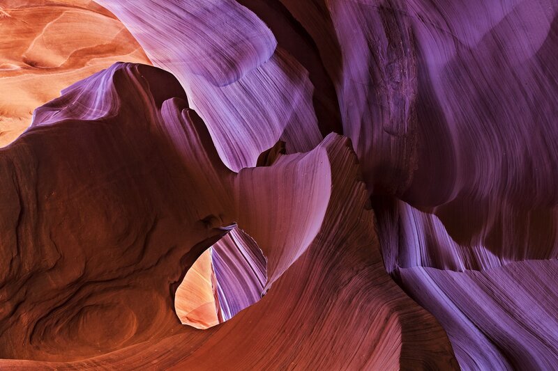 Purple Sandstone Formations — Dramatic