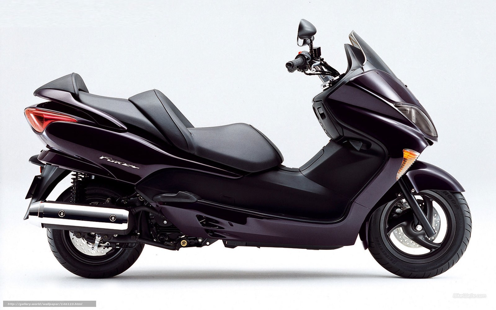 purple scooter side profile