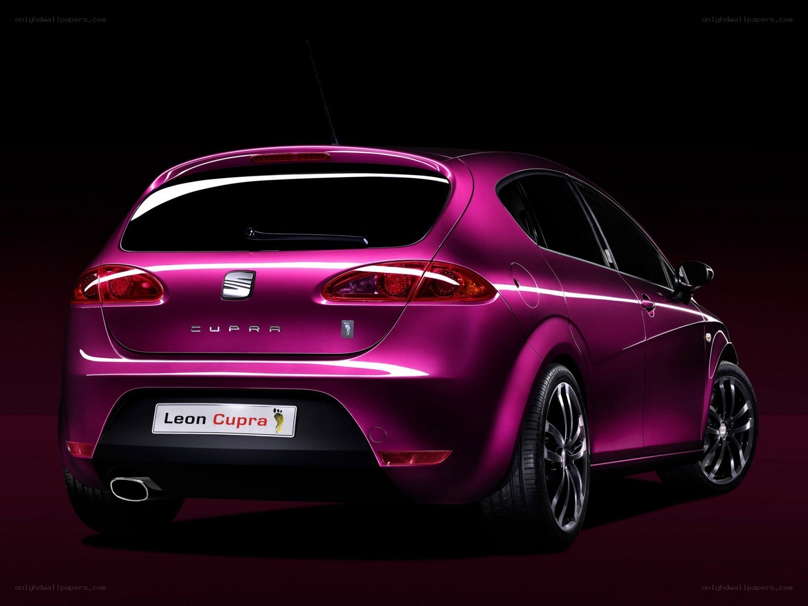 Purple SEAT Leon Cupra