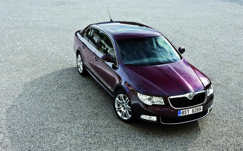 Purple Sedan Car — Neutral, Afternoon