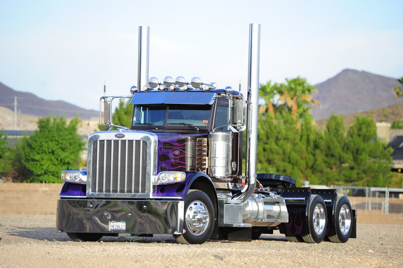 Purple Semi-truck — Calm