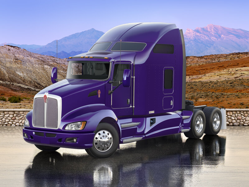 Purple Semi-truck — Serene