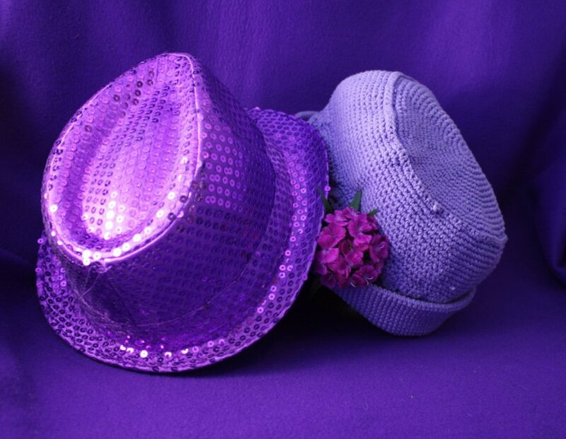 Purple Sequin Hat