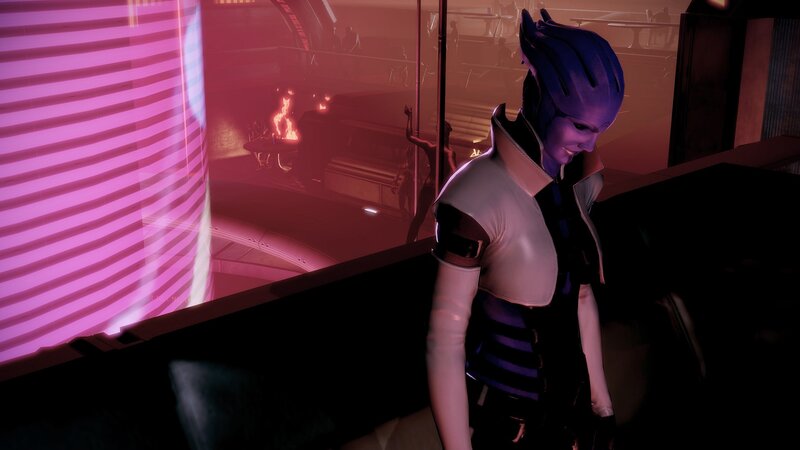 Purple-skinned Alien Character
